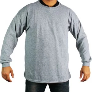 Polos Manga Larga Gris